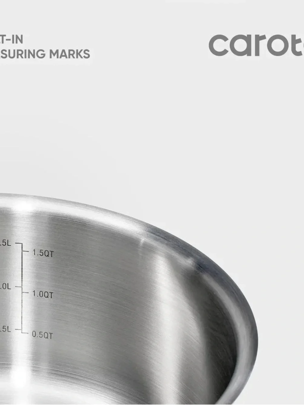 Stainless Steel Saucepan with Lid and Removable Handle - Silver